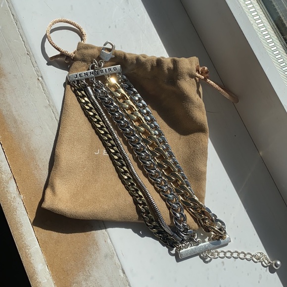 Jenny bird multi chain bracelet cuff NWOT - Picture 8 of 8